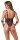Cottelli BONDAGE Body ouvert inklusive Soft-Handfesseln L