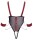 Cottelli BONDAGE Body ouvert inklusive Soft-Handfesseln L