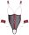 Cottelli BONDAGE Body ouvert inklusive Soft-Handfesseln M