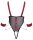 Cottelli BONDAGE Body ouvert inklusive Soft-Handfesseln M