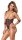 Cottelli BONDAGE Body ouvert inklusive Soft-Handfesseln XL