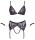 Cottelli BONDAGE Set mit Soft-BH und Straps-String ouvert
