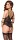 Cottelli BONDAGE Body ouvert mit 2 abnehmbaren Strapsen M