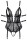 Cottelli BONDAGE Body ouvert mit 2 abnehmbaren Strapsen XL