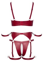 Cottelli BONDAGE Set mit silberfarbenen (Fessel-)Ringen L
