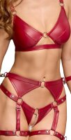 Cottelli BONDAGE Set mit silberfarbenen (Fessel-)Ringen L