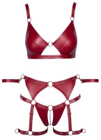 Cottelli BONDAGE Set mit silberfarbenen (Fessel-)Ringen L