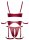 Cottelli BONDAGE Set mit silberfarbenen (Fessel-)Ringen L