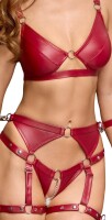 Cottelli BONDAGE Set mit silberfarbenen (Fessel-)Ringen M