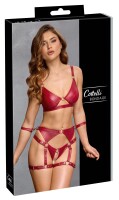 Cottelli BONDAGE Set mit silberfarbenen (Fessel-)Ringen S