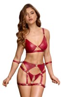 Cottelli BONDAGE Set mit silberfarbenen (Fessel-)Ringen XL