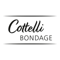 Cottelli BONDAGE Set im edlen roten Mattlook mit feinen schwarzen Spitzen S