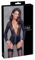 Cottelli BONDAGE Body mit transparentem Powernet-Oberteil