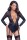 Cottelli BONDAGE Body mit transparentem Powernet-Oberteil M