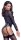 Cottelli BONDAGE Body mit transparentem Powernet-Oberteil S