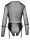 Cottelli BONDAGE Body mit transparentem Powernet-Oberteil XL