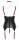 Cottelli BONDAGE Set im edlen elastischen Mattlook mit Trägern M