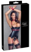 Cottelli BONDAGE Set im edlen elastischen Mattlook mit Trägern XL
