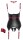 Cottelli BONDAGE Set im edlen elastischen Mattlook mit Trägern XL