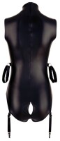 Cottelli BONDAGE Body im schwarzen elastischen Mattlook