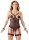 Cottelli BONDAGE Body aus Powernet und Spitze mit Metalldetails