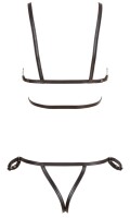 Cottelli BONDAGE Harness aus elastischen Wetlook-Bändern
