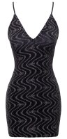 Cottelli PARTY  Kleid in silberglitzernder Zickzack-Optik