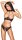 Cottelli LINGERIE Set mit busenfreiem Hebe-BH und schrittoffenem Slip