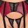 Cottelli LINGERIE Set mit Ouvert-BH, Strapsgürtel und String ouvert