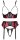 Cottelli LINGERIE Set mit Ouvert-BH, Strapsgürtel und String ouvert