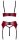 Cottelli LINGERIE Set mit Ouvert-BH, Strapsgürtel und String ouvert