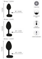 ANOS RC Butt Plug Set with Vibration