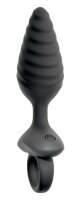 ANOS Flexible Butt Plug Twisted Design with Vibrations