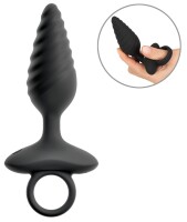 ANOS Flexible Butt Plug Twisted Design with Vibrations
