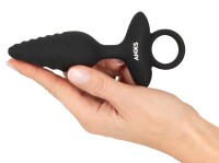 ANOS Flexible Butt Plug Twisted Design with Vibrations