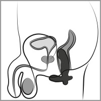 ANOS Cock Shaped Butt Plug with Vibration