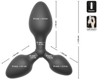 Black Velvets Training triple butt plug