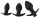 Black Velvets Butt plug set