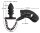Black Velvets Cock cage with butt plug