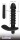 Black Velvets Vibrating plug medium