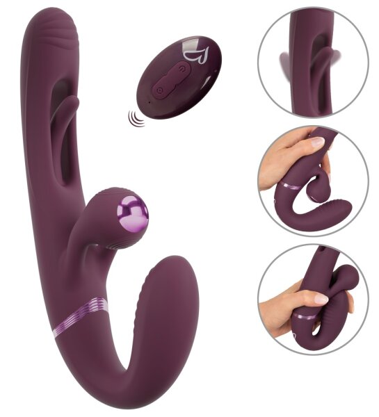 JAVIDA RC Strapless Strap-On With Flicking Tongue