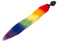 You2Toys fluffy tail Regenbogenfarben