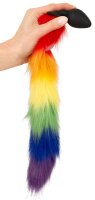 You2Toys fluffy tail Regenbogenfarben