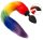 You2Toys fluffy tail Regenbogenfarben