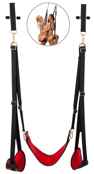 Bad Kitty Door Swing mit schwarzen Gurten
