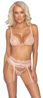 kissable Set aus feinem Tüll und zarter Spitze L/XL
