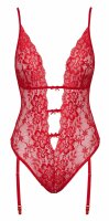 kissable Body aus feiner roter Spitze L/XL