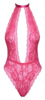 kissable Body aus feiner pinkfarbener Spitze L/XL