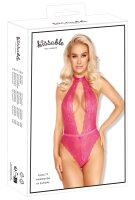 kissable Body aus feiner pinkfarbener Spitze L/XL