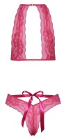 kissable Set mit verführerischen Satin-Bindeschleifen L/XL